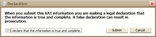 HMRC Declaration