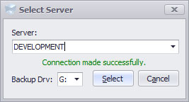 Ice Ledger Select Server Dialog Ice Ledger Select Server Dialog