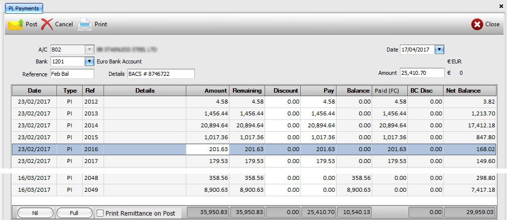 Supplier Payments Supplier Payments